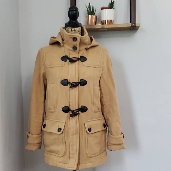 Eddie Bauer Wool Blend Toggle Coat 